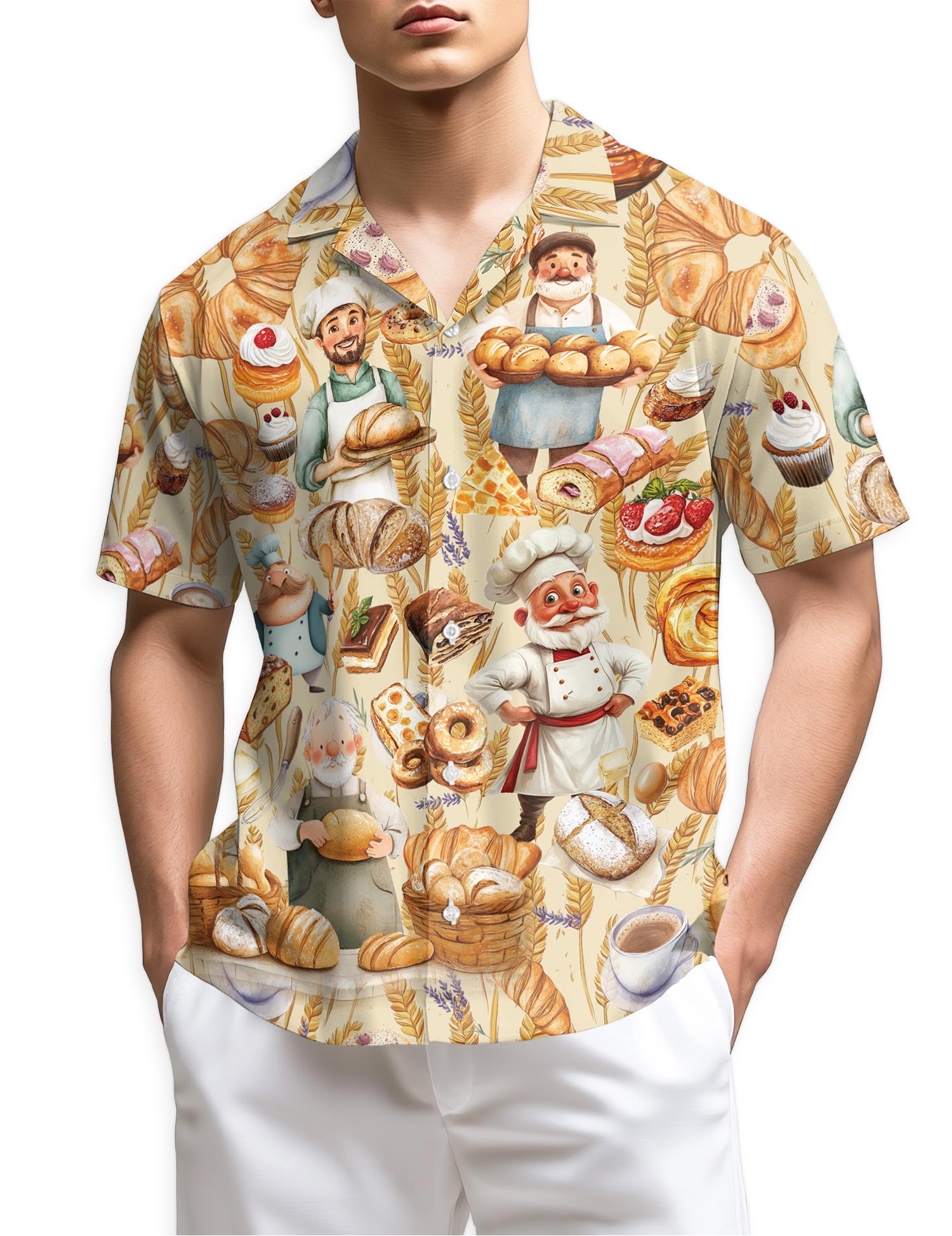 Azhawaiian Bakery Hawaiian Shirt for Men