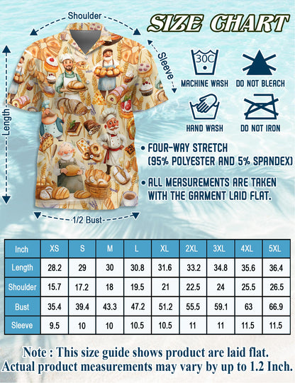 Bakery Hawaiian Shirt for Men, Button Down Aloha Shirt - Azhawaiian