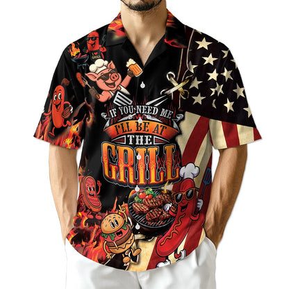 Azhawaiian Barbecue I Will Be At The Grill Hawaiian Shirt