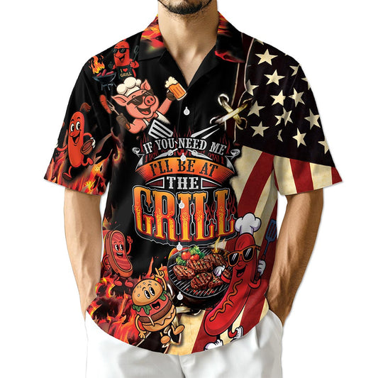 Azhawaiian Barbecue I Will Be At The Grill Hawaiian Shirt