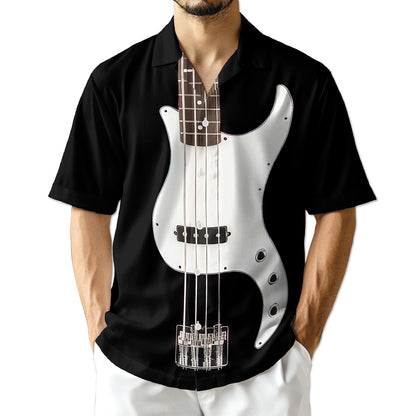 Azhawaiian Bass Guitar Hawaiian Shirt for Men
