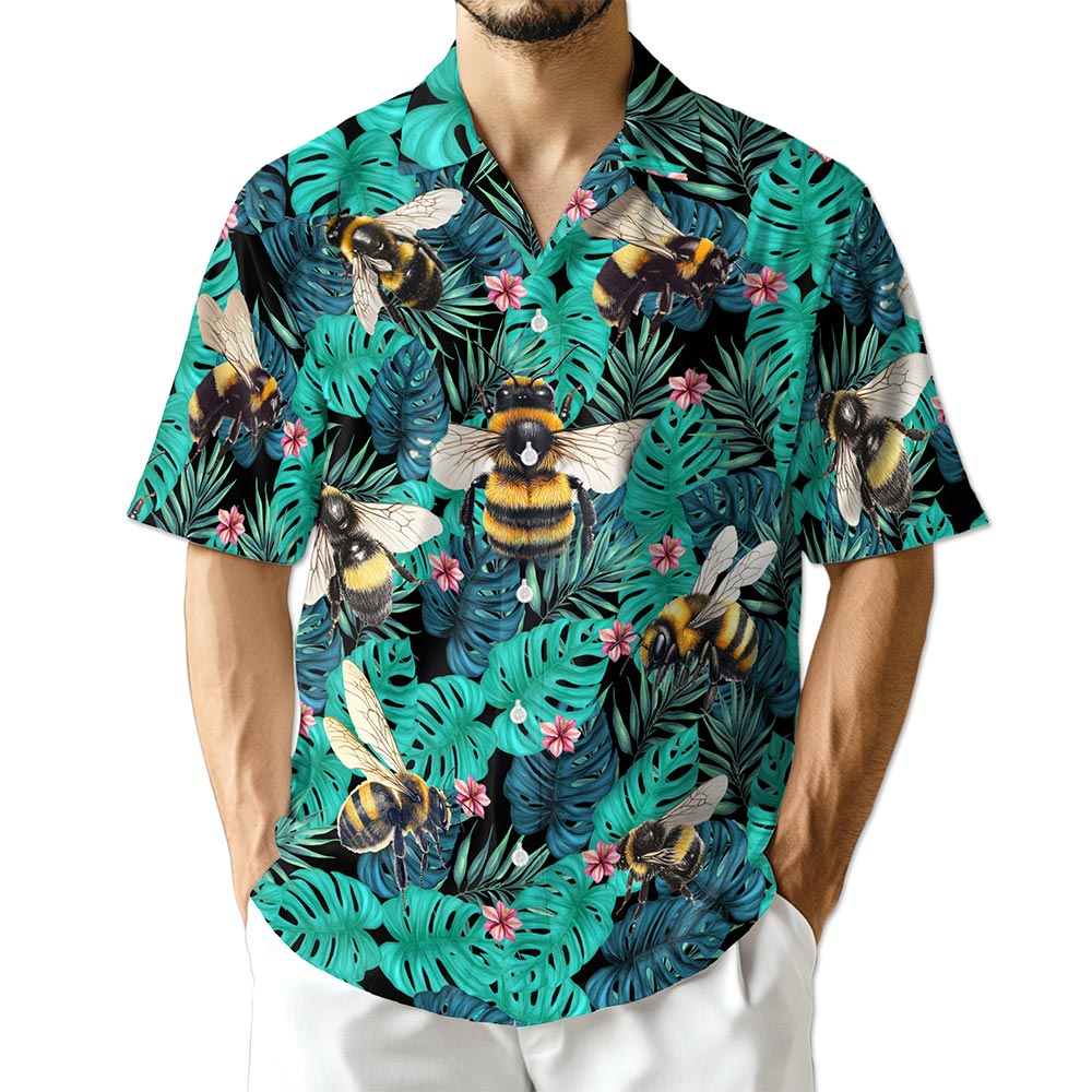 Azhawaiian Bee Hawaiian Shirt for Men