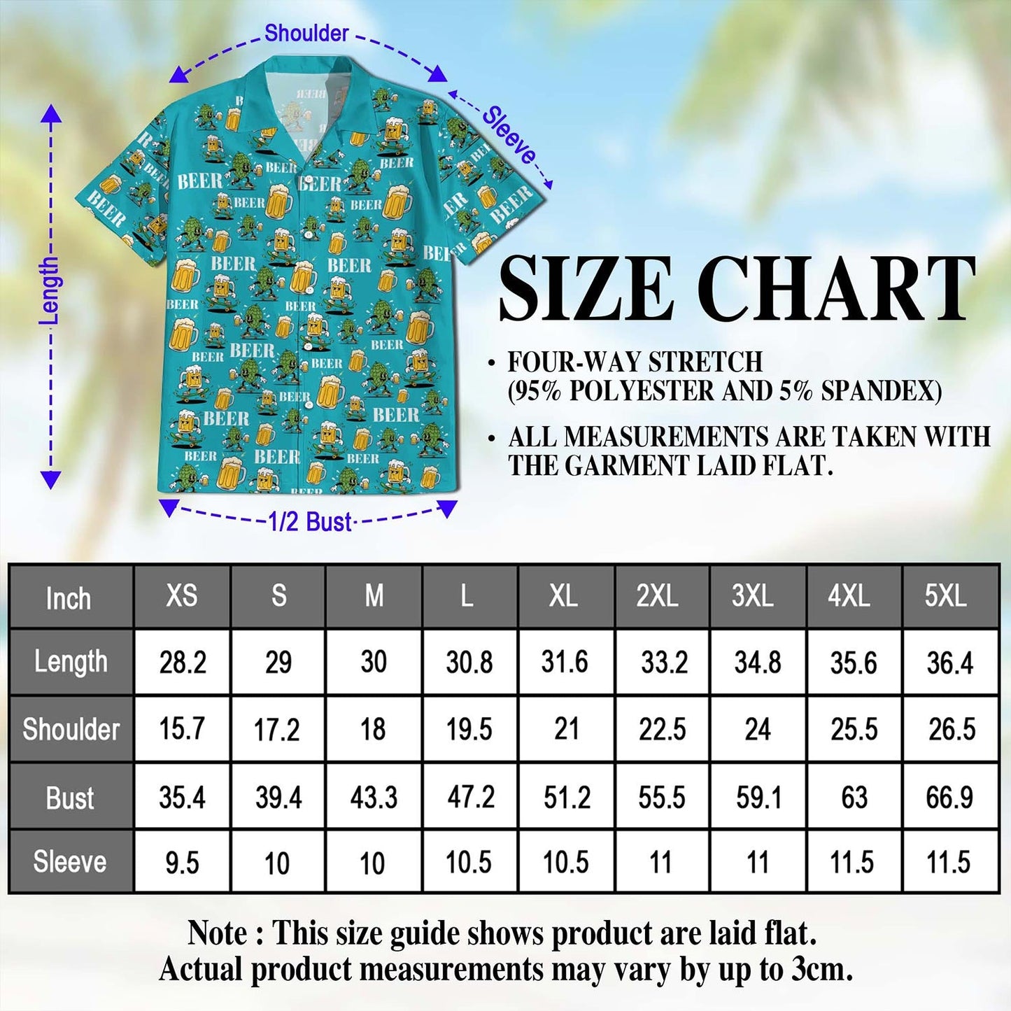 Beer Hops Hawaiian Shirt for Men, Button Down Aloha Shirt - Azhawaiian