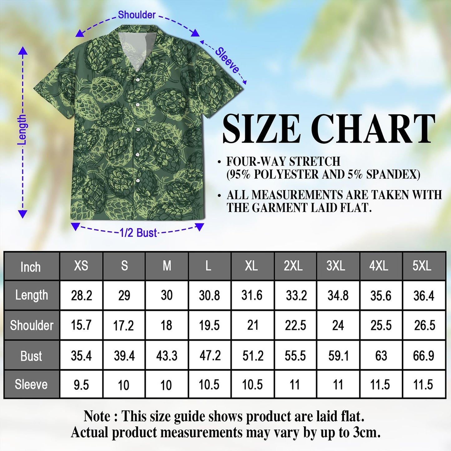 Beer Hops Seamless Hawaiian Shirt for Men, Button Down Aloha Shirt - Azhawaiian