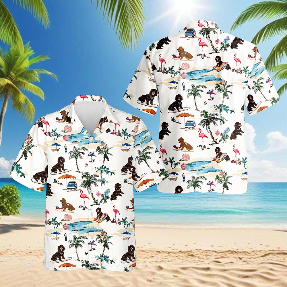Boykin Spaniel Hawaiian Shirt for Men, Button Down Aloha Shirt - Azhawaiian