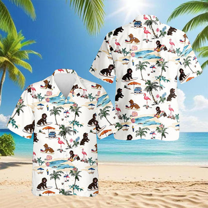 Boykin Spaniel Hawaiian Shirt for Men, Button Down Aloha Shirt - Azhawaiian