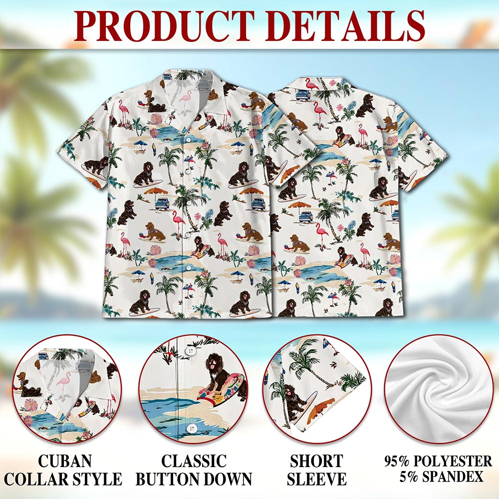 Boykin Spaniel Hawaiian Shirt for Men, Button Down Aloha Shirt - Azhawaiian