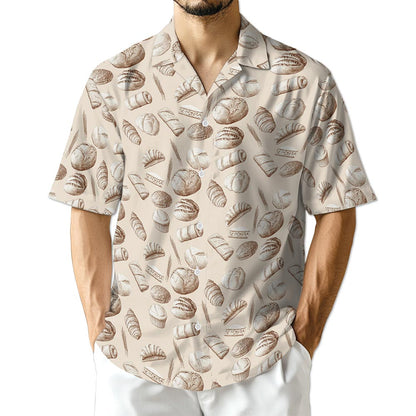 Azhawaiian Bread Pattern Hawaiian Shirt for Men