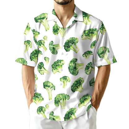 Azhawaiian Broccoli Hawaiian Shirt for Men