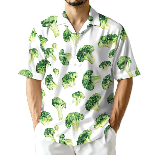 Azhawaiian Broccoli Hawaiian Shirt for Men