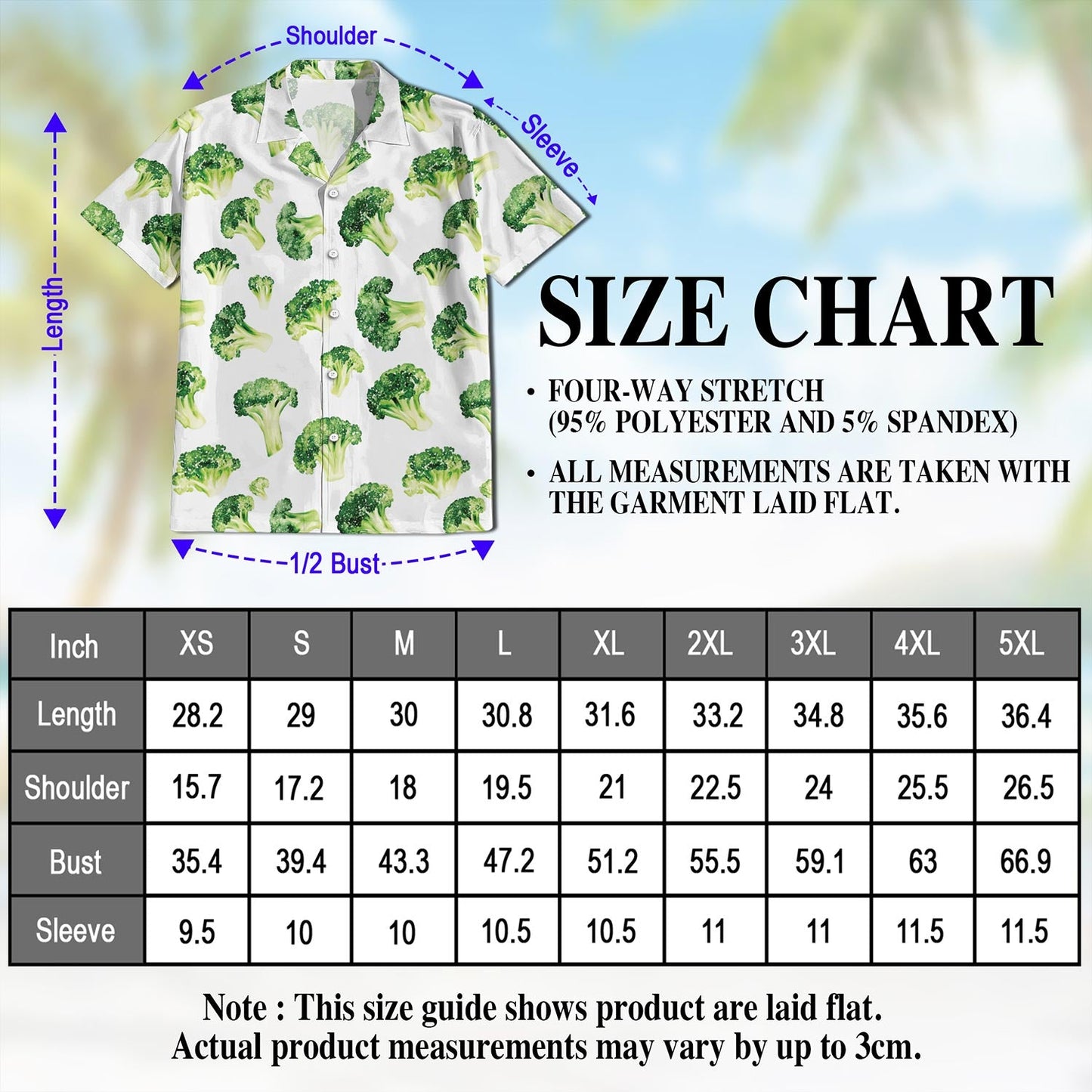 Broccoli Hawaiian Shirt for Men, Button Down Aloha Shirt - Azhawaiian