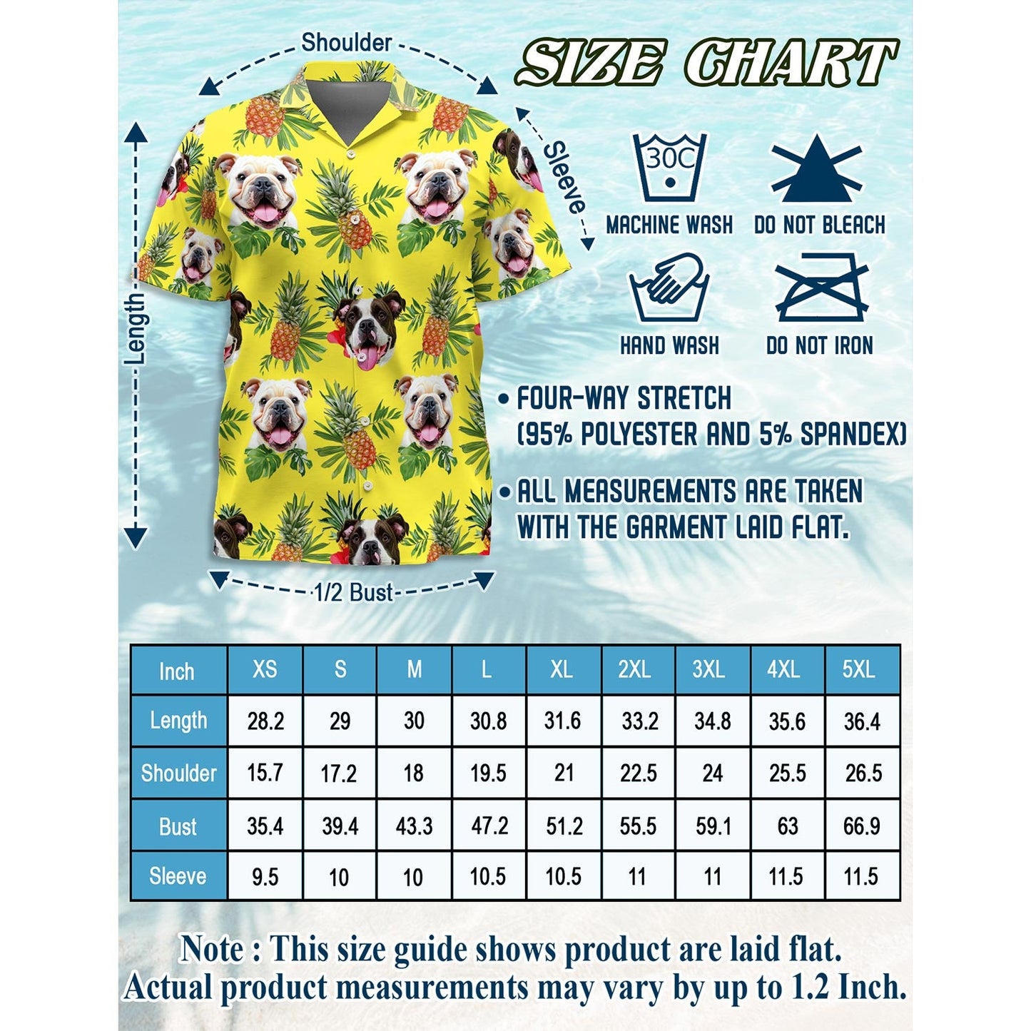 Bulldog Hawaiian Shirt for Men, Button Down Aloha Shirt - Azhawaiian