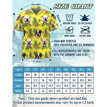 Bulldog Hawaiian Shirt for Men, Button Down Aloha Shirt - Azhawaiian