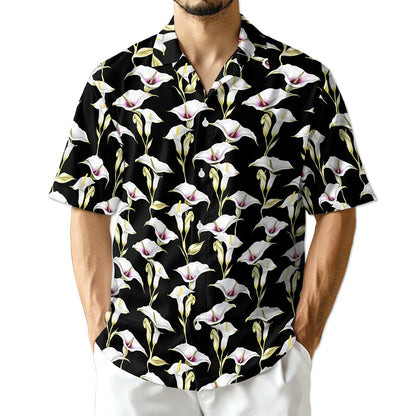 Azhawaiian Calla Lily Hawaiian Shirt for Men