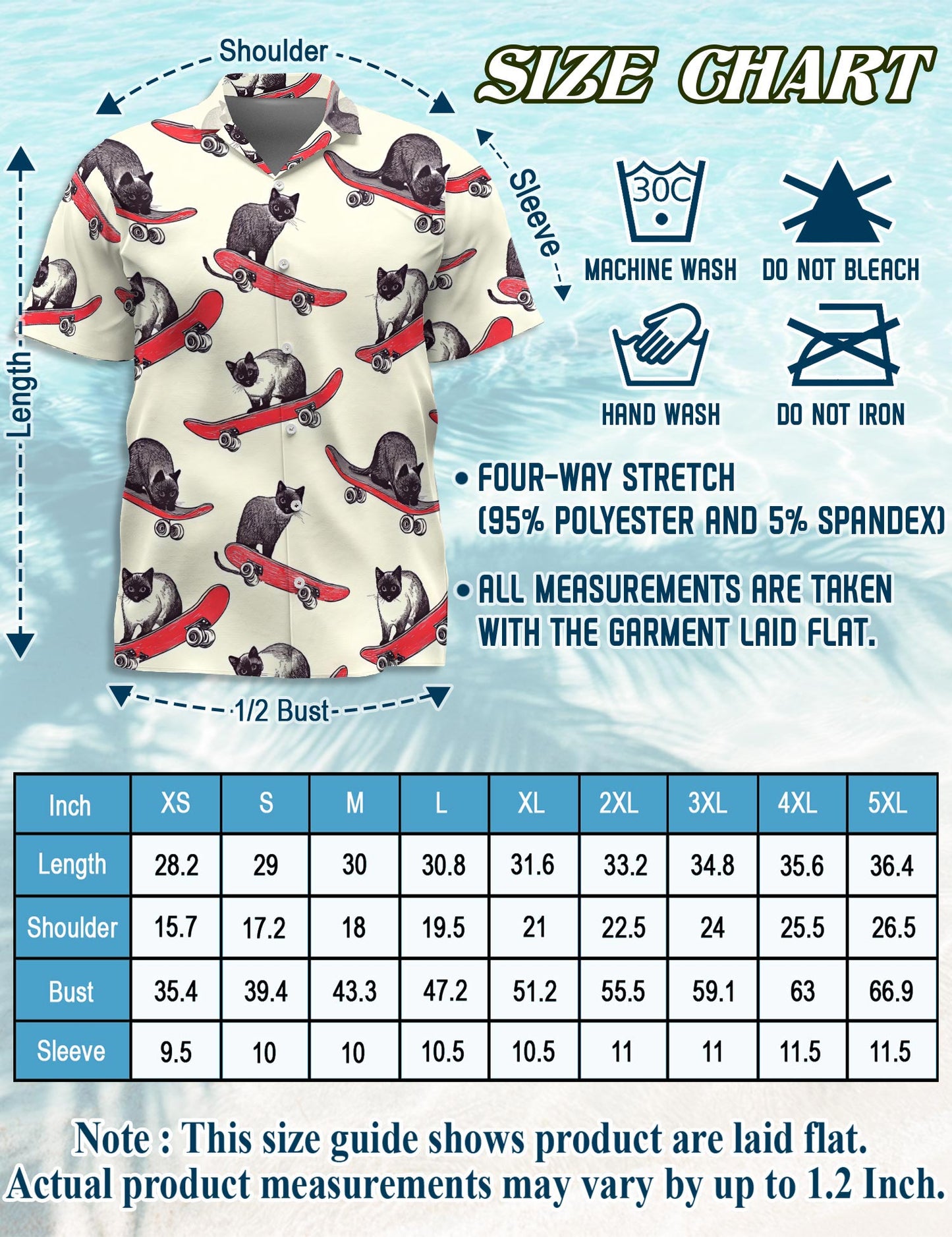 Cats Playing Skateboarding Hawaiian Shirt for Men, Button Down Aloha Shirt - Azhawaiian