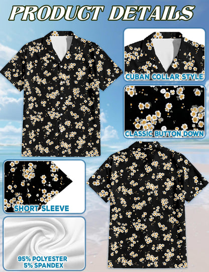 Cherry Blossom Hawaiian Shirt for Men, Button Down Aloha Shirt - Azhawaiian