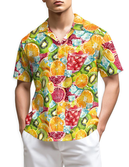 Azhawaiian Citrus Fruit Hawaiian Shirt for Men