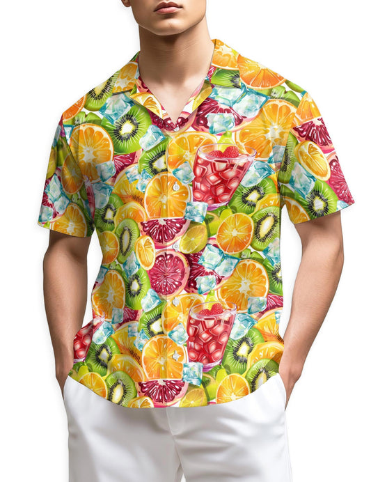 Azhawaiian Citrus Fruit Hawaiian Shirt for Men