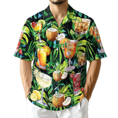 Azhawaiian Cocktail And Fruit Hawaiian Shirt for Men