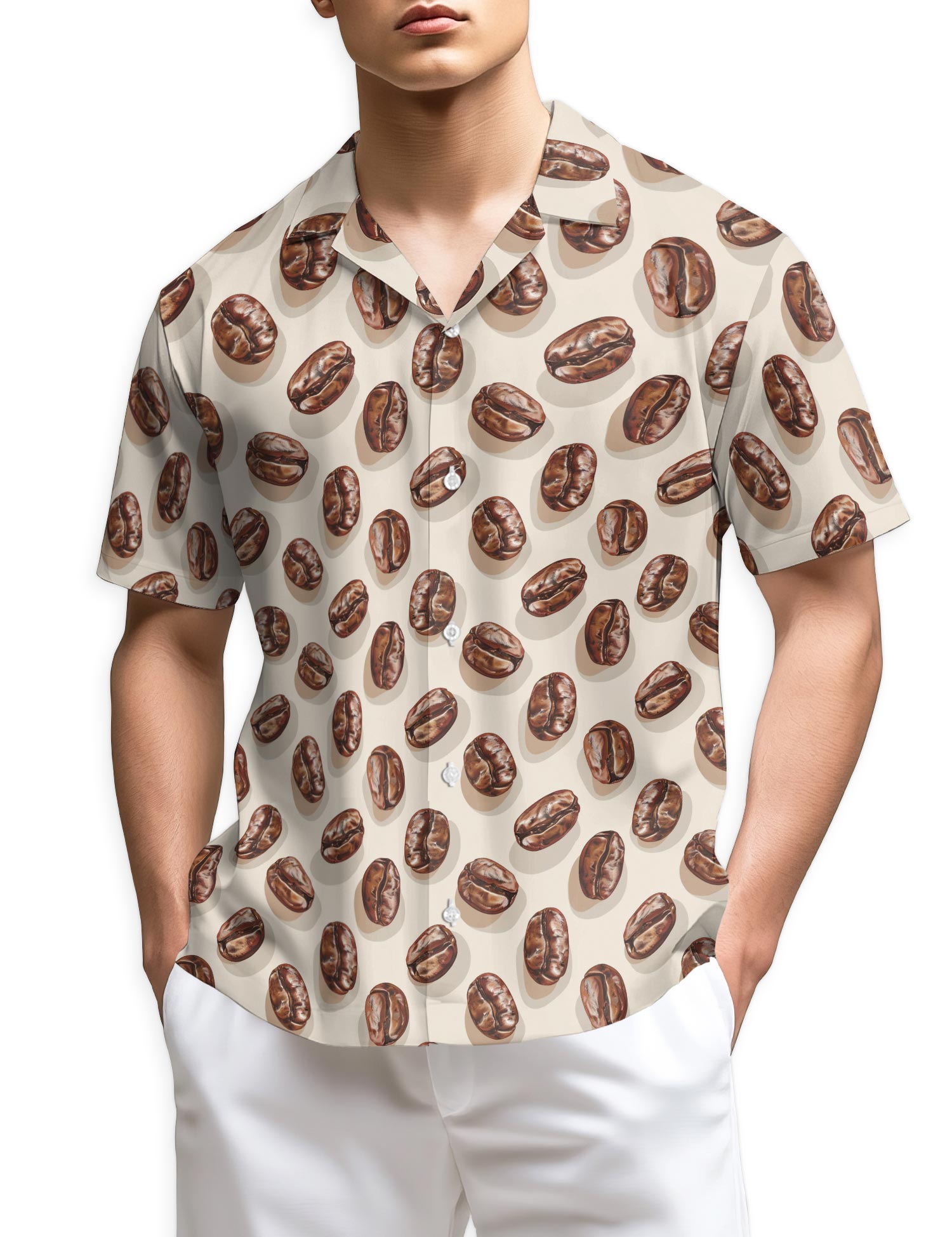 Azhawaiian Coffee Beans Hawaiian Shirt for Men
