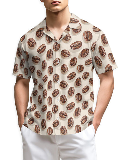 Azhawaiian Coffee Beans Hawaiian Shirt for Men