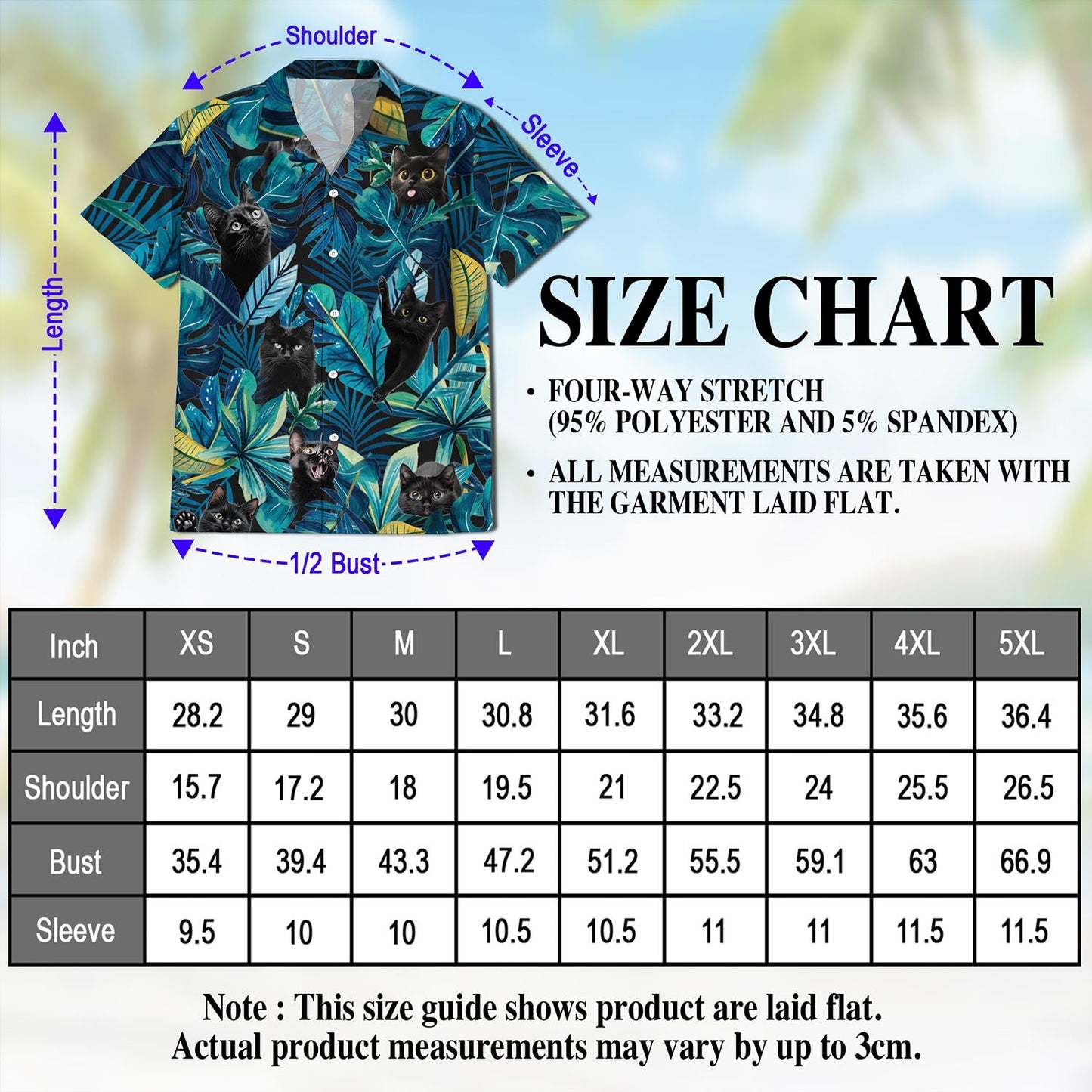 Cool Black Cat Hawaiian Shirt for Men, Button Down Aloha Shirt - Azhawaiian