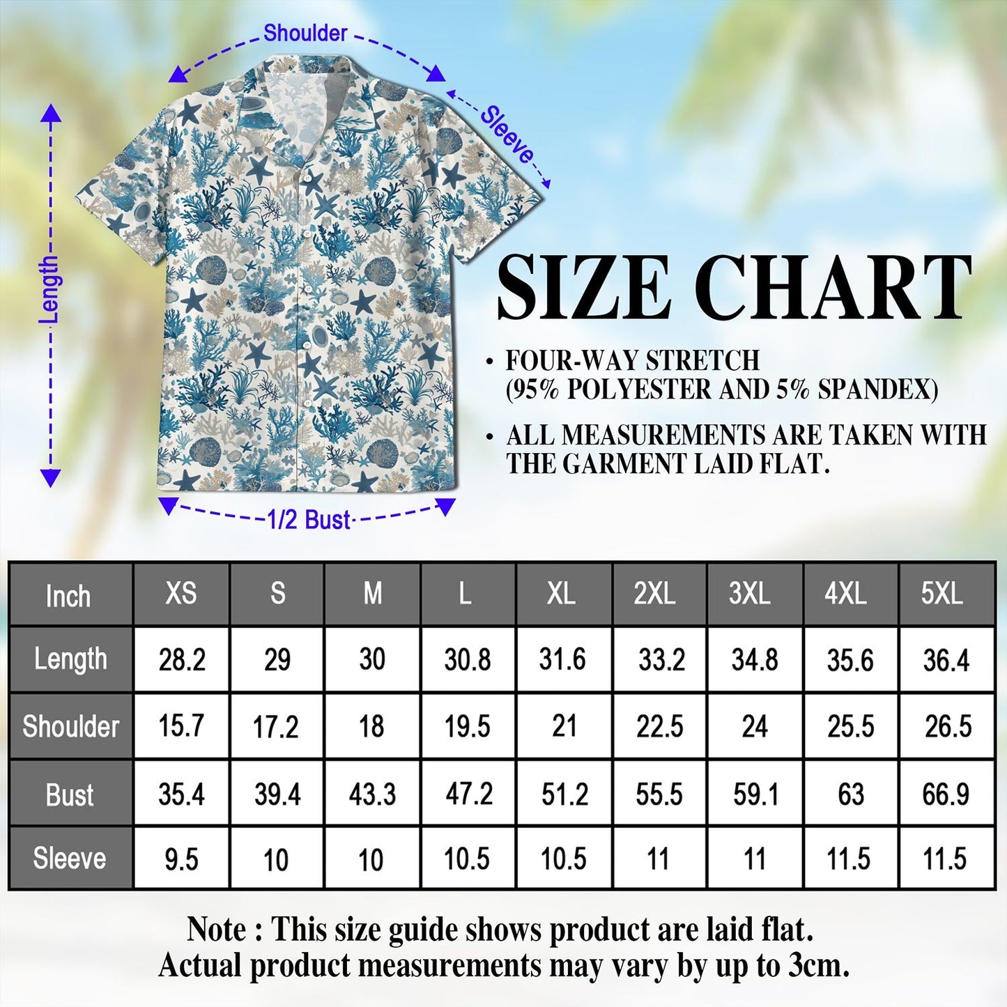 Coral Hawaiian Shirt for Men, Button Down Aloha Shirt - Azhawaiian