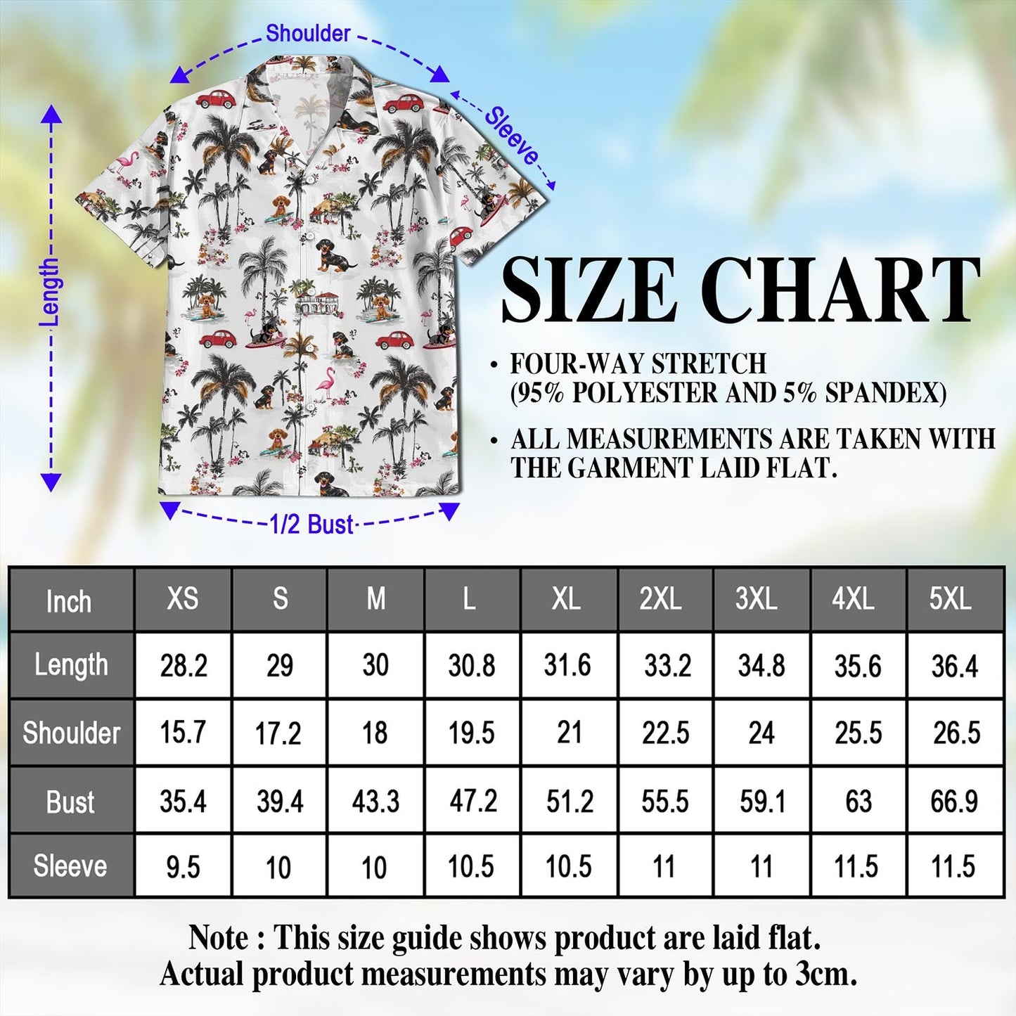 Dachshund Hawaiian Shirt for Men, Button Down Aloha Shirt - Azhawaiian