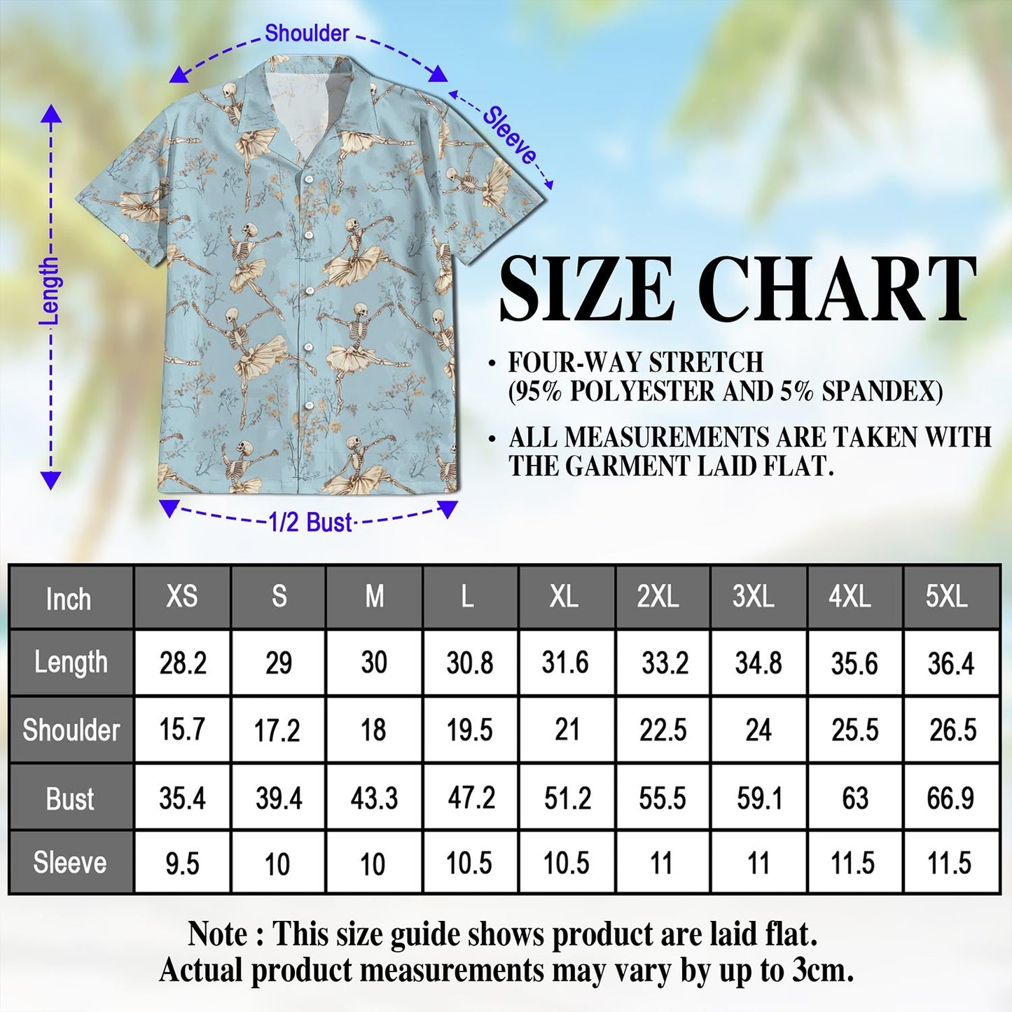 Dancing Skeleton Hawaiian Shirt for Men, Button Down Aloha Shirt - Azhawaiian