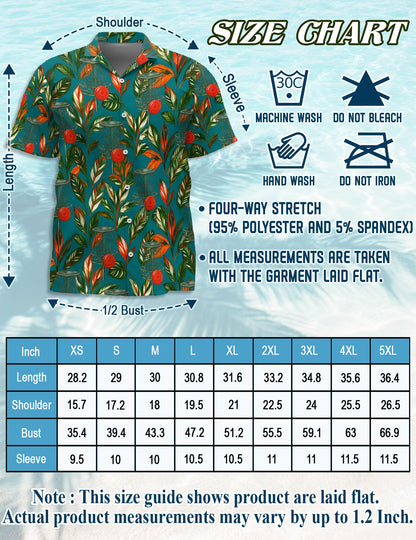 Disc Golf Hawaiian Shirt for Men, Button Down Aloha Shirt - Azhawaiian