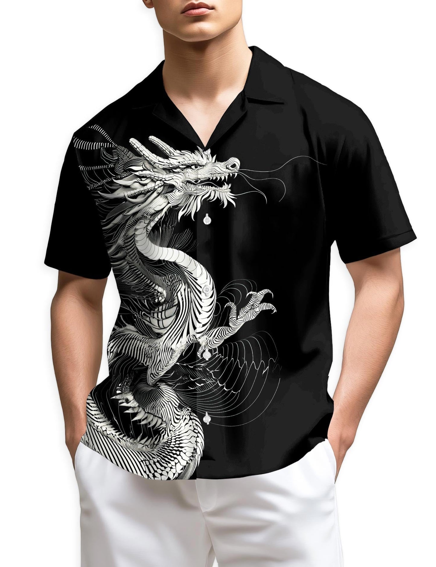 Azhawaiian Dragon Hawaiian Shirt for Men