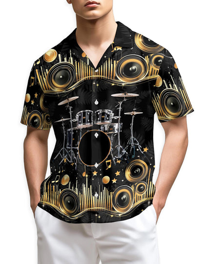 Azhawaiian Drum Hawaiian Shirt for Men