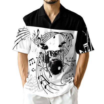 Azhawaiian Drums For Music Hawaiian Shirt for Men