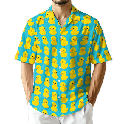 Azhawaiian Duck Pattern Hawaiian Shirt for Men