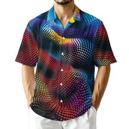 Azhawaiian Dynamic Dots Hawaiian Shirt for Men