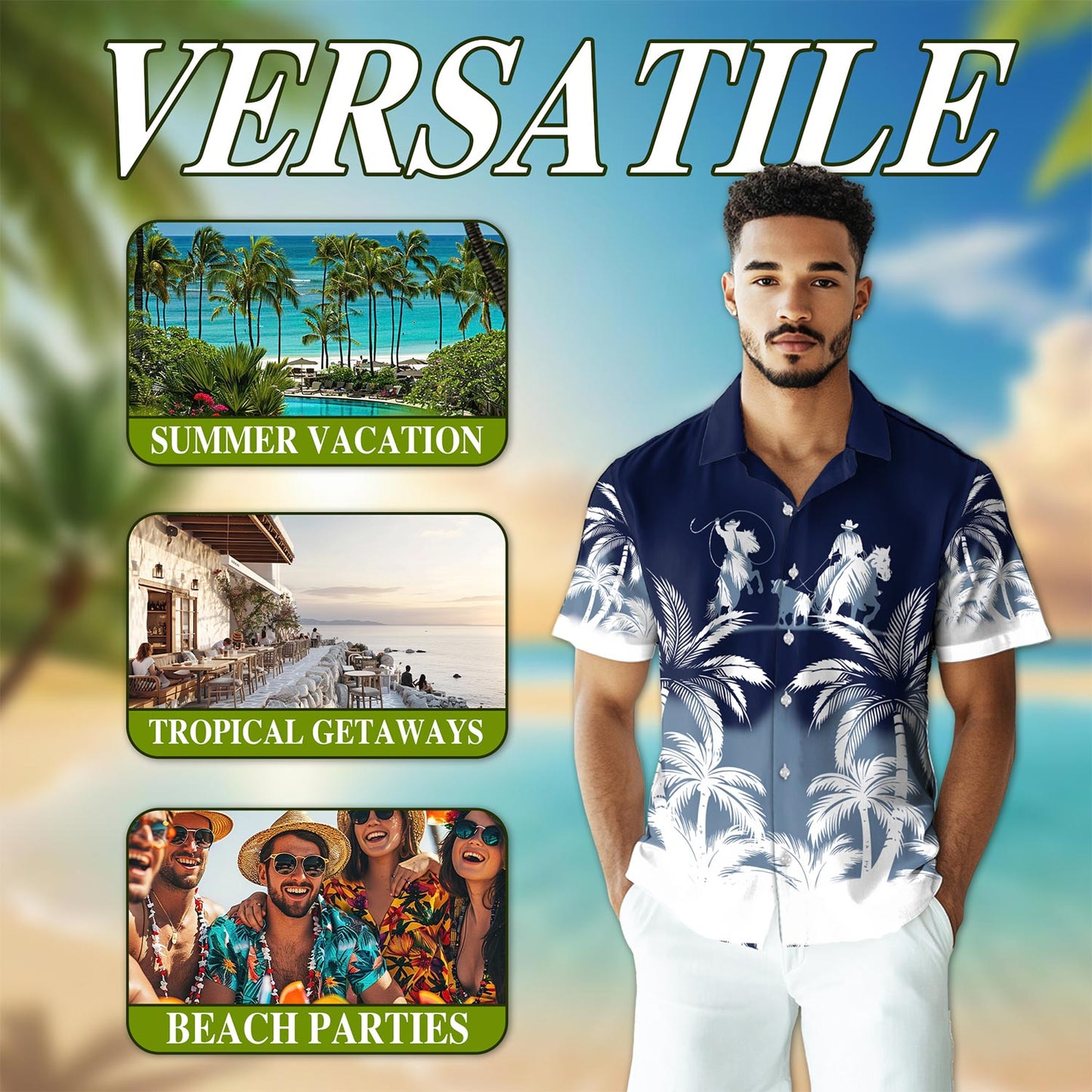 Eat Sleep Rope Repeat Hawaiian Shirt for Men, Button Down Aloha Shirt - Azhawaiian