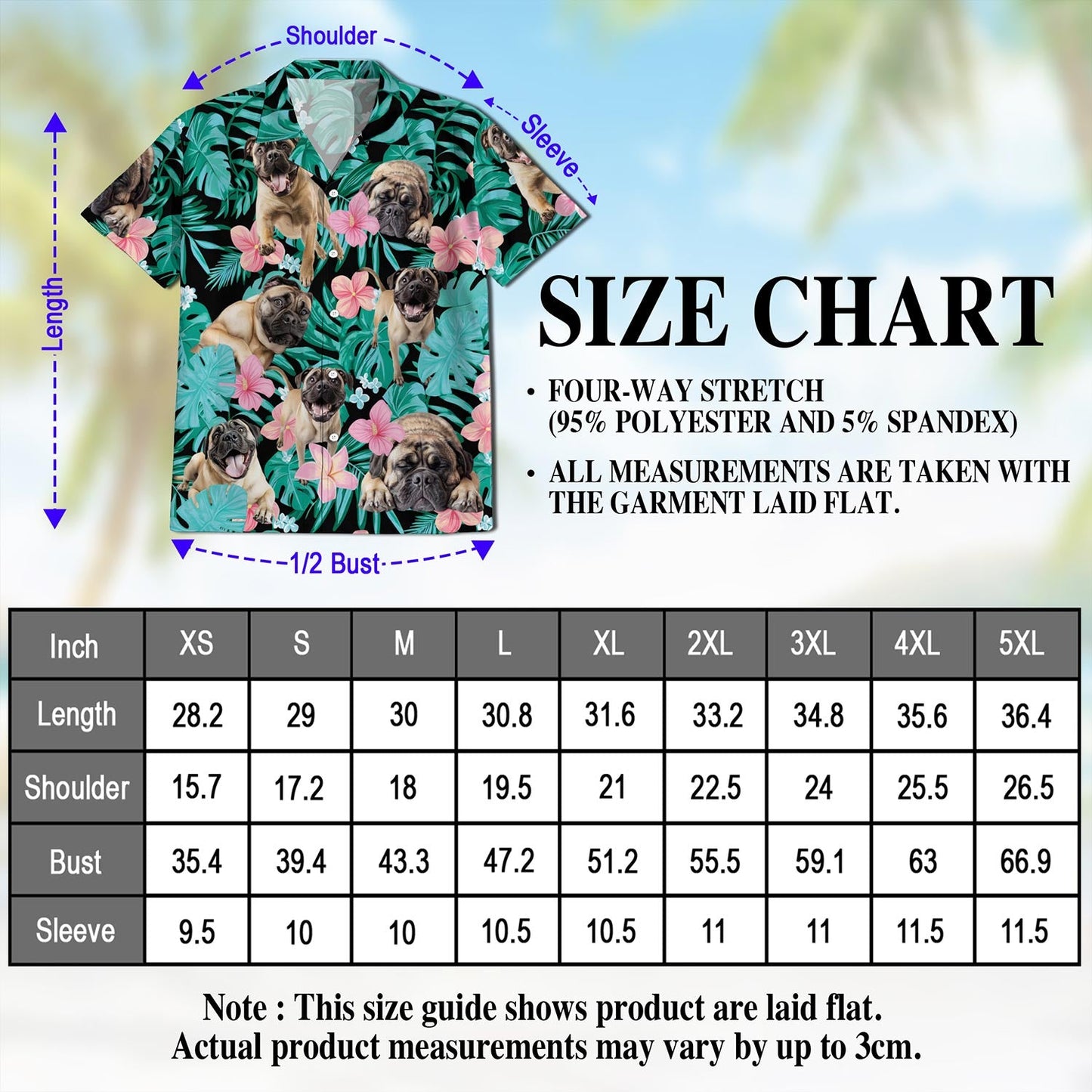 English Mastiff Flower Hawaiian Shirt for Men, Button Down Aloha Shirt - Azhawaiian