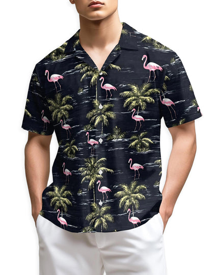 Azhawaiian Flamingo Island Hawaiian Shirt for Men