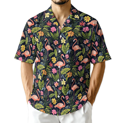 Azhawaiian Flamingo Retreat Hawaiian Shirt for Men