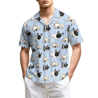 Azhawaiian French Bulldog Hawaiian Shirt for Men