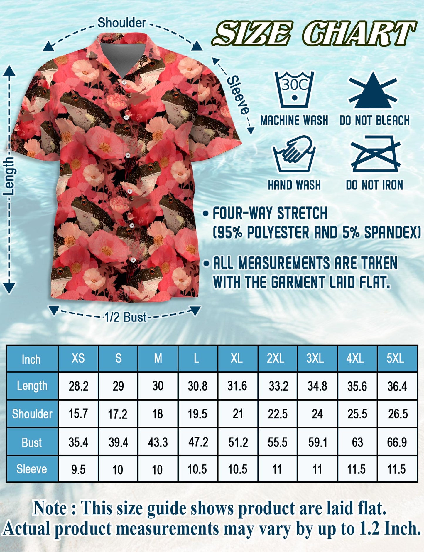 Frogs Floral Hawaiian Shirt for Men, Button Down Aloha Shirt - Azhawaiian