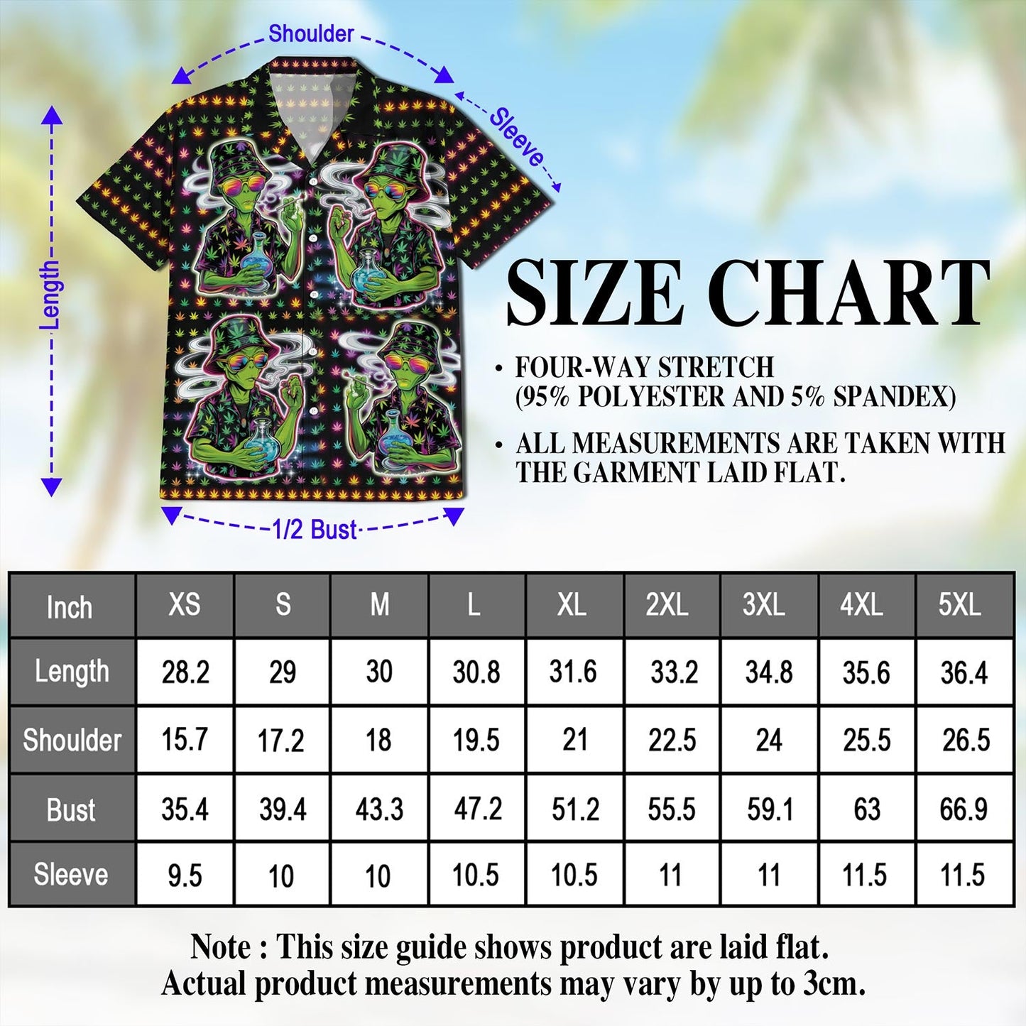 Funny Alien Smoking Hawaiian Shirt for Men, Button Down Aloha Shirt - Azhawaiian