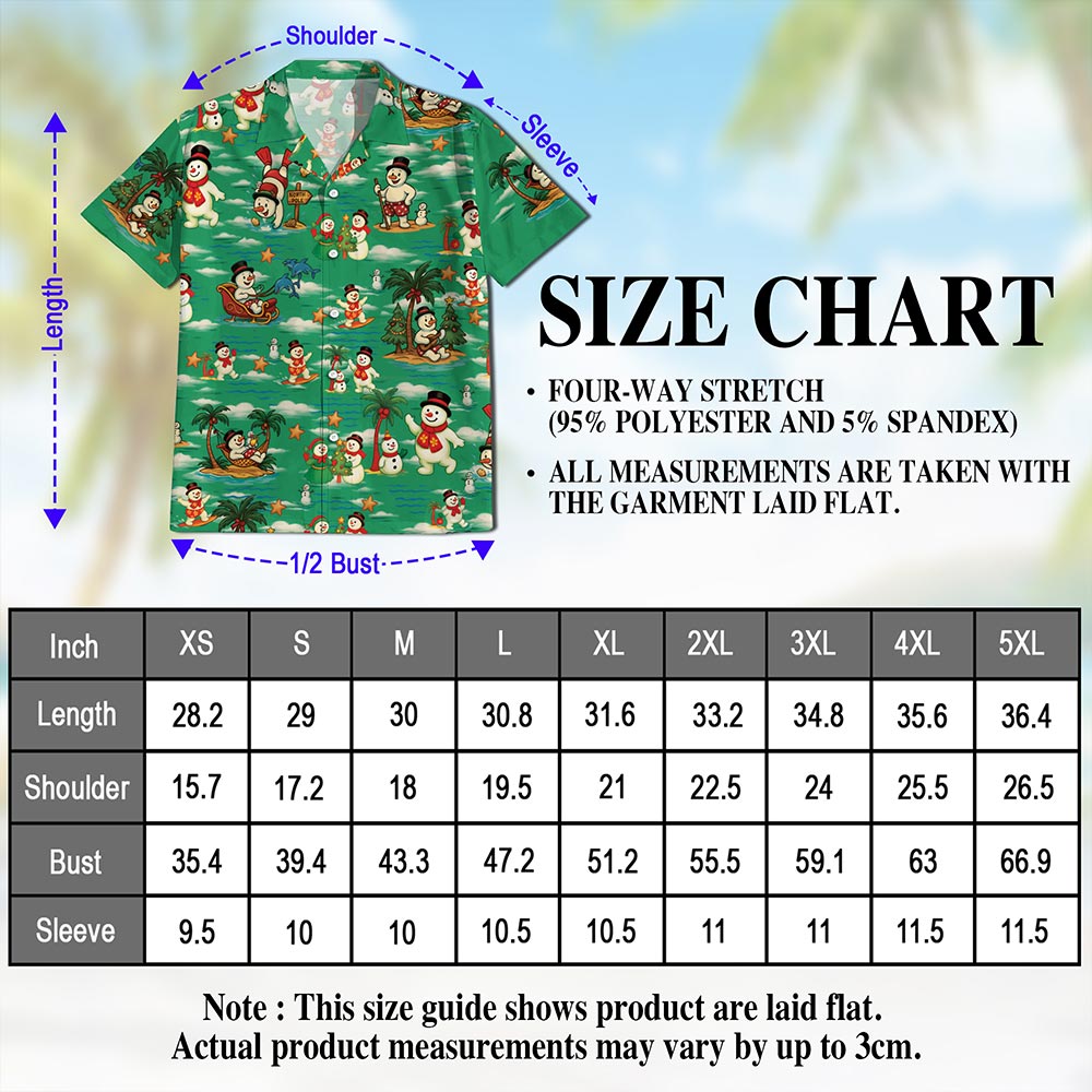 Funny Santa Claus Surfing Hawaiian Shirt for Men, Button Down Aloha Shirt - Azhawaiian