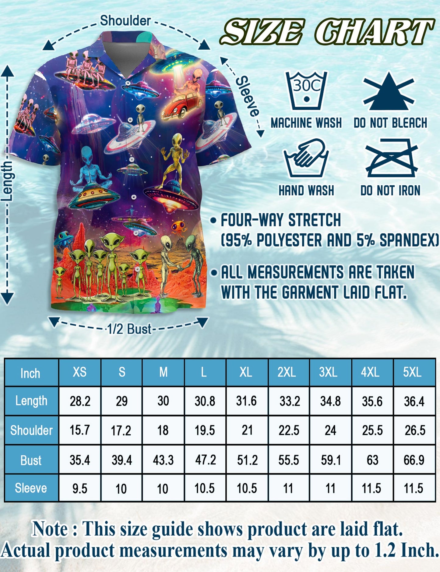 Galaxy Alien UFO Hawaiian Shirt for Men, Button Down Aloha Shirt - Azhawaiian
