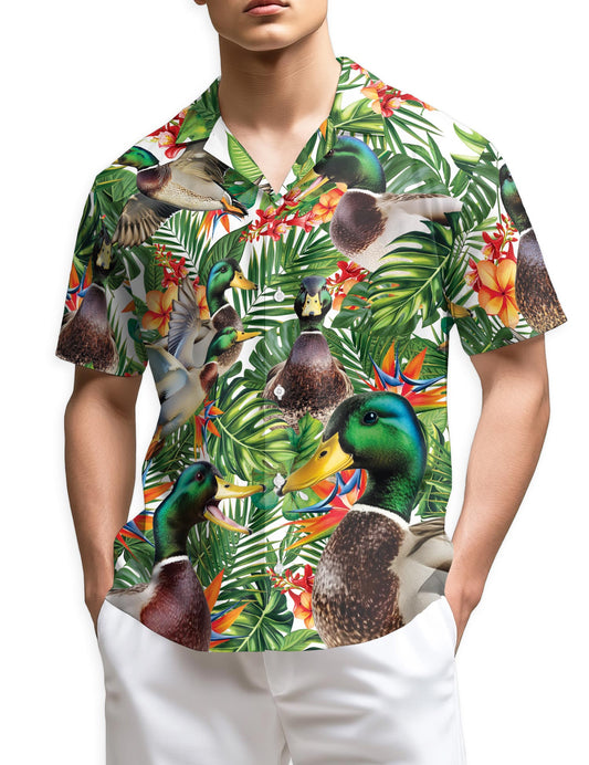 Azhawaiian Geese Hawaiian Shirt for Men