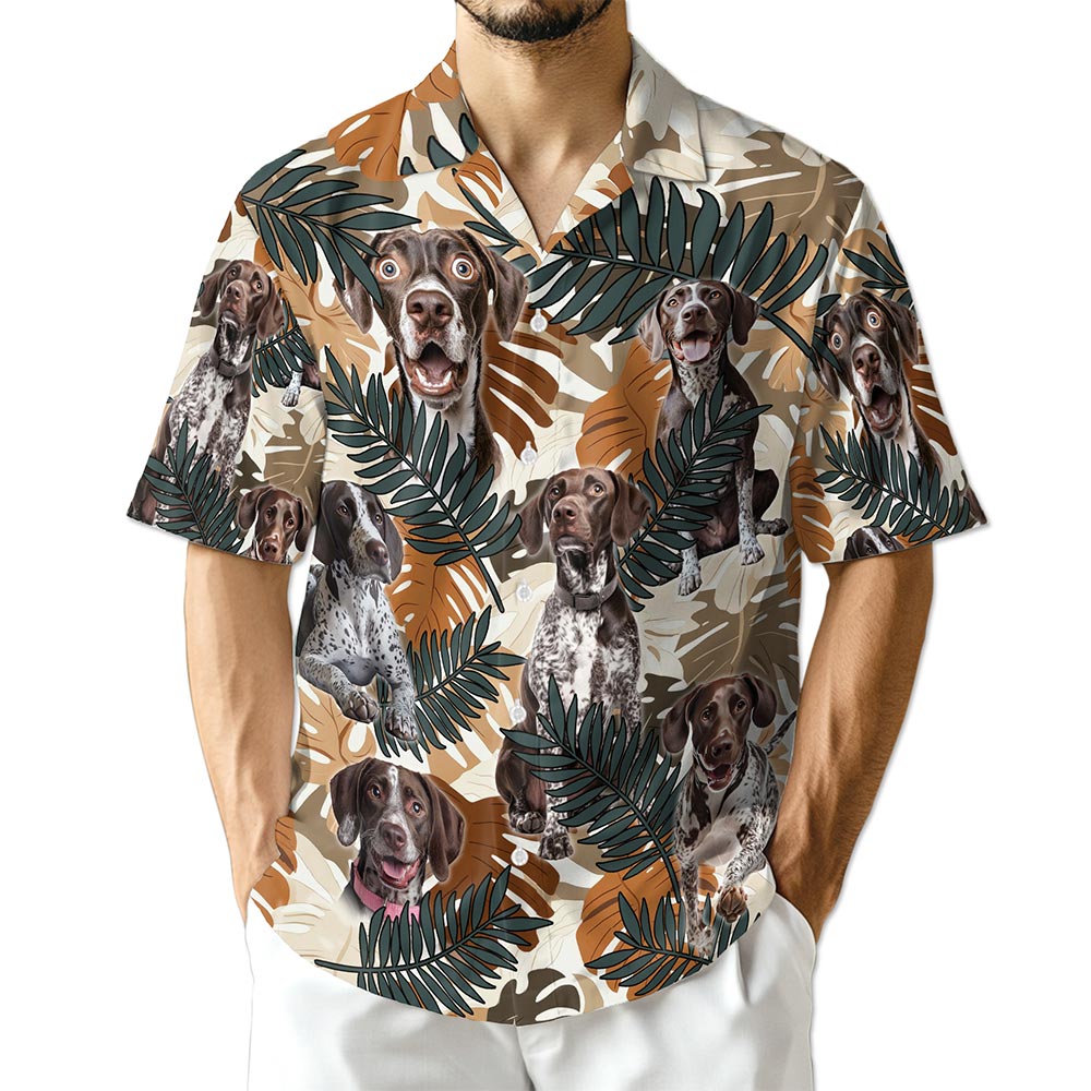 Azhawaiian German Shorthaired Pointer Hawaiian Shirt for Men
