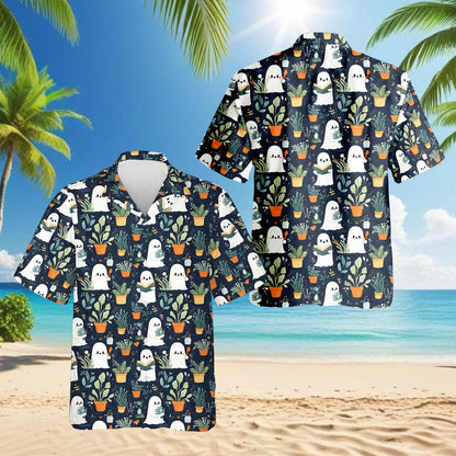 Ghost in Greenhouse Hawaiian Shirt for Men, Button Down Aloha Shirt - Azhawaiian