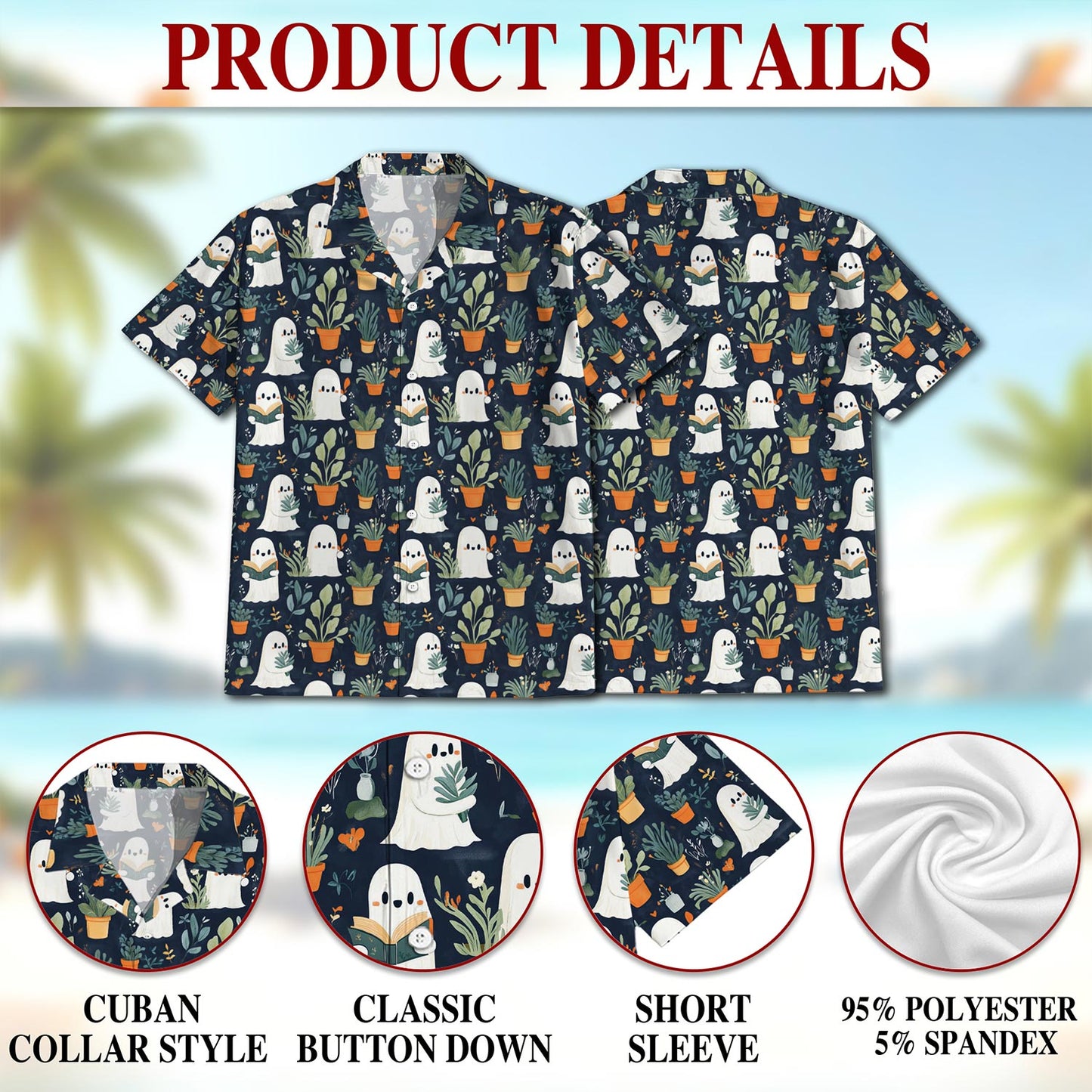 Ghost in Greenhouse Hawaiian Shirt for Men, Button Down Aloha Shirt - Azhawaiian