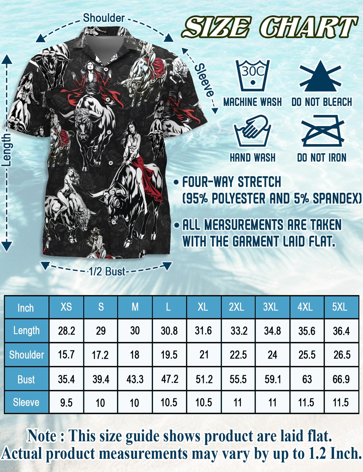 Girl Riding Bull Hawaiian Shirt for Men, Button Down Aloha Shirt - Azhawaiian