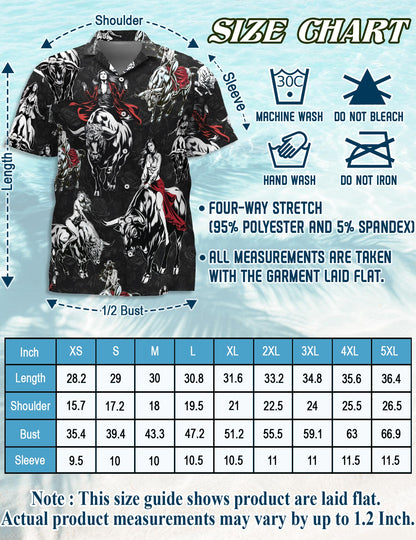 Girl Riding Bull Hawaiian Shirt for Men, Button Down Aloha Shirt - Azhawaiian